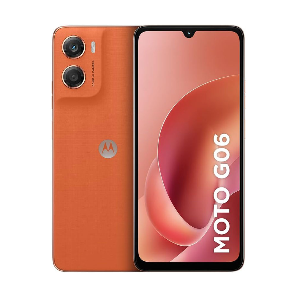 SMARTPHONE MOTOROLA MOTO G06-128GB CAMERA 50MP BATERIA DE 5200 MAH TELA 6.9″ – LARANJA