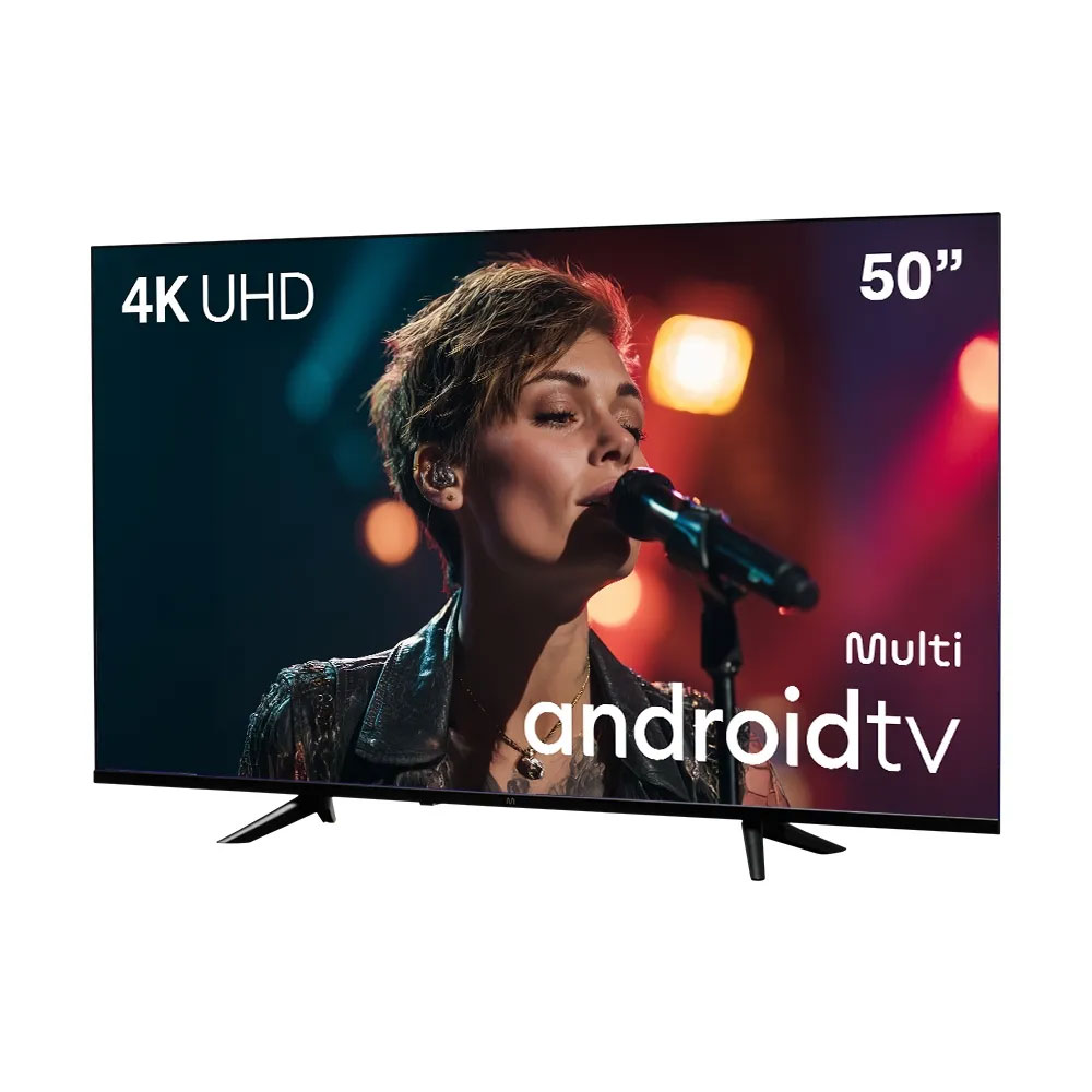 SMART TV MULTILASER TL067M DLED 50” 4K 3 HDMI ANDROID 2 USB WIFI