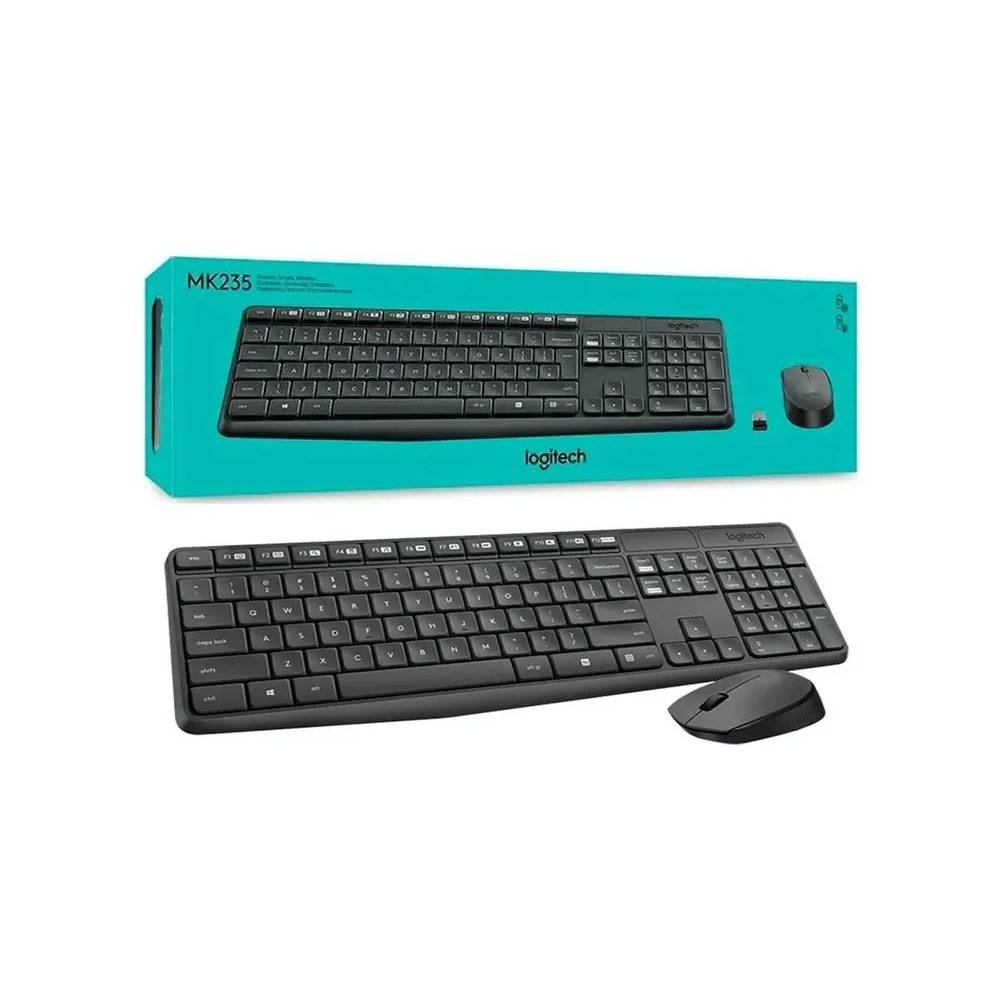 COMBO S/FIO TECLADO E MOUSE LOGITECH MK235 I