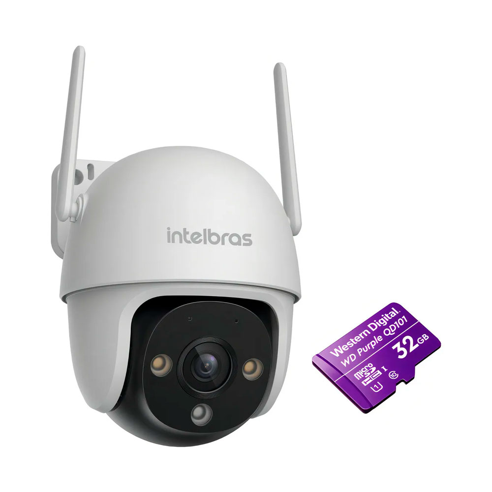 CÂMERA EXTERNA WIFI IM7-S FULL COLOR COM MICRO SD 32GB
