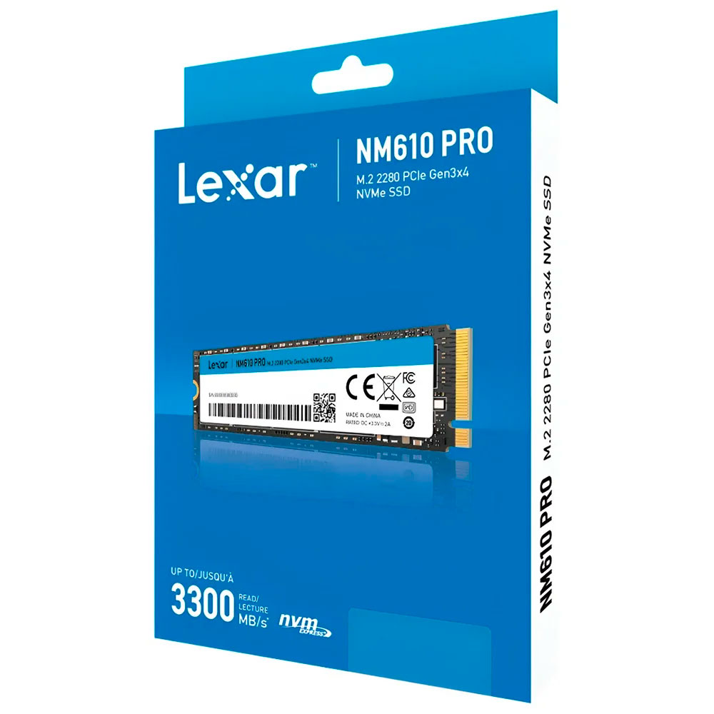 SSD 1TB M.2 2280 PCIE 3X4 NVME NM610 PRO 3300/2600 MB/S LEXAR LNM610P001T-RNNNG